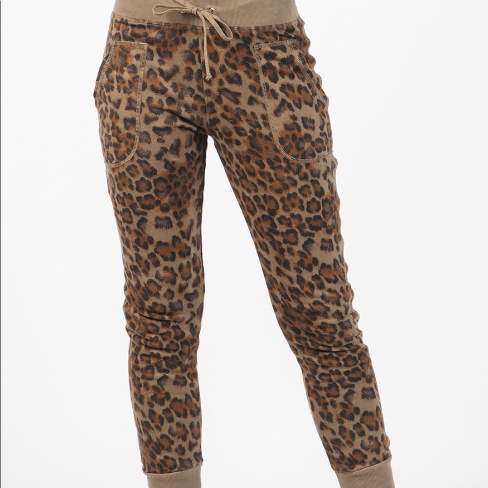 Hard Tail leopard joggers